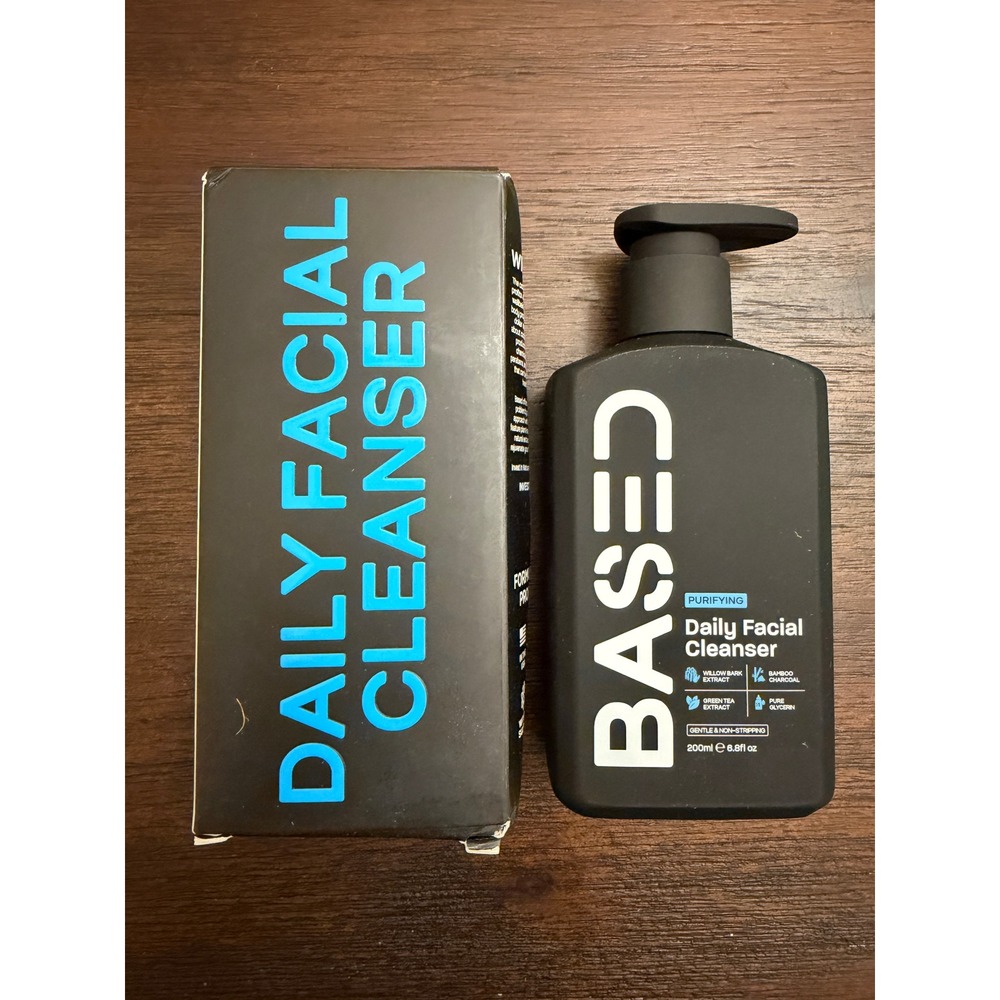 Based Purifying Daily Facial Cleanser 6.8oz 200ml Willow Bark Bamboo Charcoal